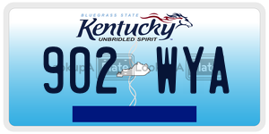 902WYA  license plate in KY