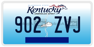 902ZVJ  license plate in KY