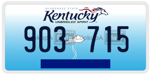 903715  license plate in KY