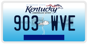 903WVE  license plate in KY