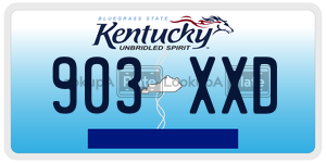 903XXD  license plate in KY