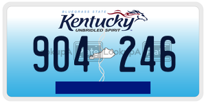 904246  license plate in KY
