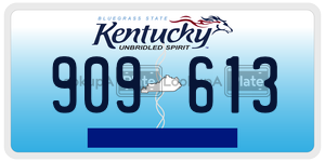 909613  license plate in KY