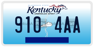 9104AA  license plate in KY