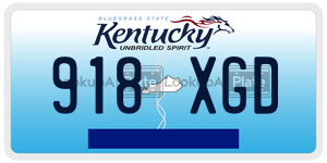 918XGD  license plate in KY