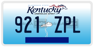 921ZPL  license plate in KY