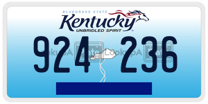 924236  license plate in KY