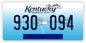 930094  license plate in KY