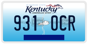 9310CR  license plate in KY