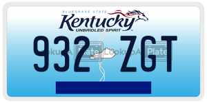 932ZGT  license plate in KY