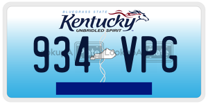 934VPG  license plate in KY