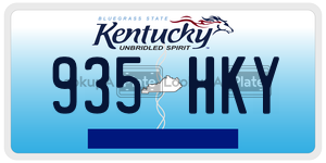 935HKY  license plate in KY