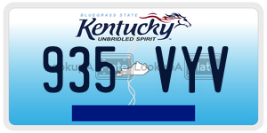 935VYV  license plate in KY