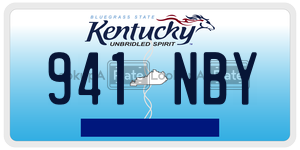 941NBY  license plate in KY