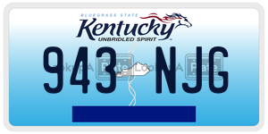 943NJG  license plate in KY