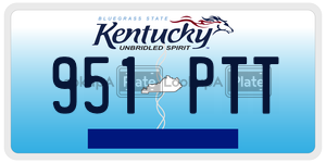 951PTT license plate in Kentucky