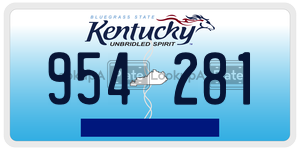 954281  license plate in KY