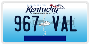 967VAL  license plate in KY