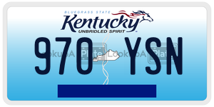970YSN  license plate in KY