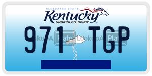 971TGP  license plate in KY