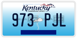 973PJL license plate in Kentucky