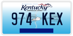 974KEX  license plate in KY