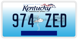 974ZED  license plate in KY