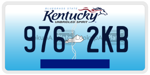 9762KB  license plate in KY