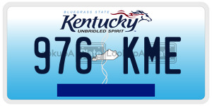 976KME  license plate in KY