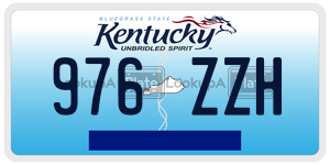 976ZZH  license plate in KY