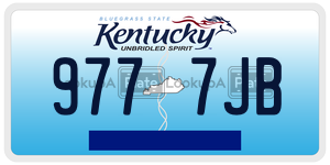 9777JB  license plate in KY