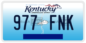 977FNK  license plate in KY