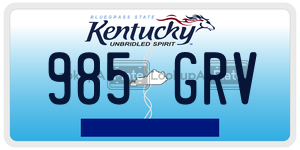985GRV  license plate in KY