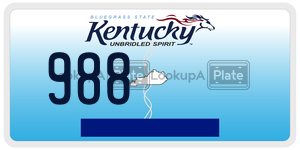 988  license plate in KY
