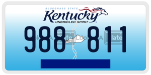 988811  license plate in KY