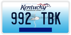 992TBK  license plate in KY