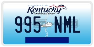 995NML  license plate in KY