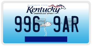 9969AR  license plate in KY