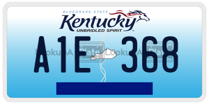 A1E368  license plate in KY