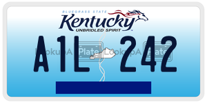 A1L242  license plate in KY