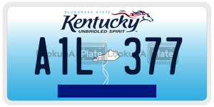 A1L377  license plate in KY