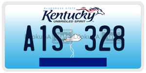 A1S328  license plate in KY