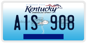A1S908  license plate in KY