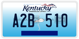 A2B510  license plate in KY