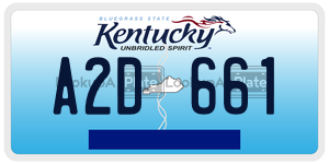 A2D661  license plate in KY