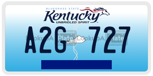 A2G727  license plate in KY
