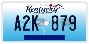 A2K879  license plate in KY