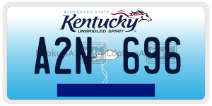 A2N696  license plate in KY