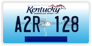 A2R128  license plate in KY