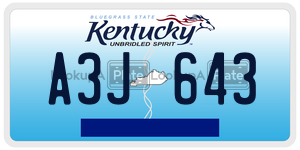 A3J643  license plate in KY